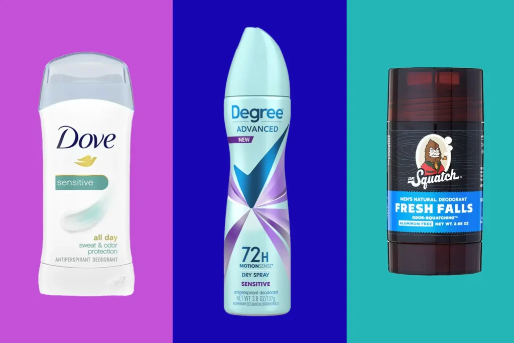 three of the best deodorants for sensitive skin